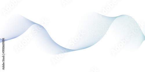 Dynamic minimal smoke sound line. Energy abstract smooth withe and blue  frequency isolated element creative blend. Science tech swirls with thin twisted connected vibration simple grid.