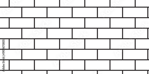 white brick wall texture and solid bricks seamless pattern background.