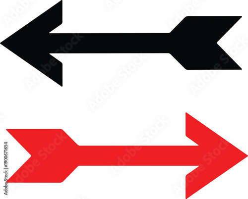 Directional arrow vector set symbol.