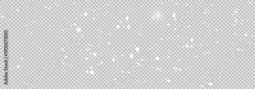 Panorama view white snow falling texture. 