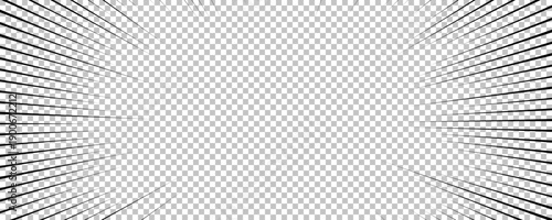 Black comic book transparent background