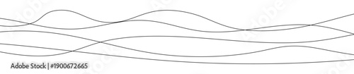 Thin curved wavy lines