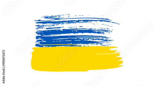 Ukrainian national flag in grunge style