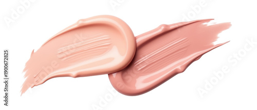 Creamy texture cosmetic swatches soft colors beauty products makeup application skin tones smooth finish artistic design
