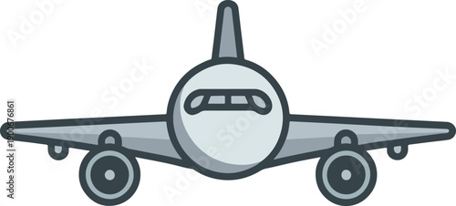 unique airplane vector icon 