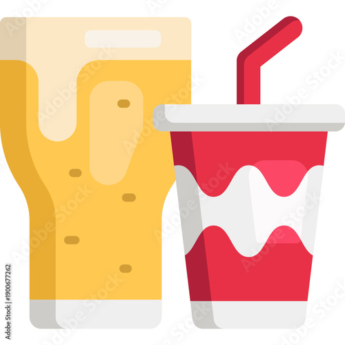 Beverages Flat Icon