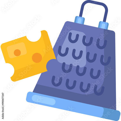 Cheese Grater Flat Icon