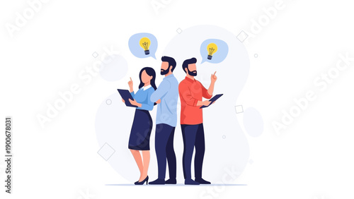 Diverse team brainstorming, innovative ideas, business strategy, creative thinking