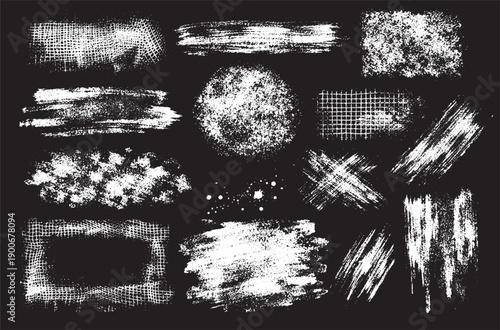 Grunge Brush Textures Pack | Distressed Paint, Scratch & Rough Overlay Backgrounds