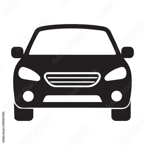 car front icon vector illustration