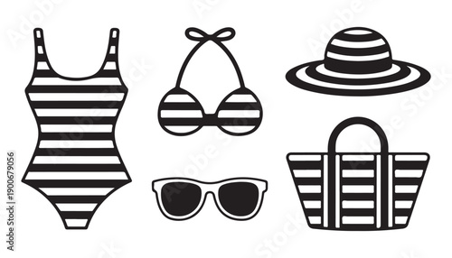 Series of five male runner silhouettes showing different phases of sprinting motion isolated on white backdrop