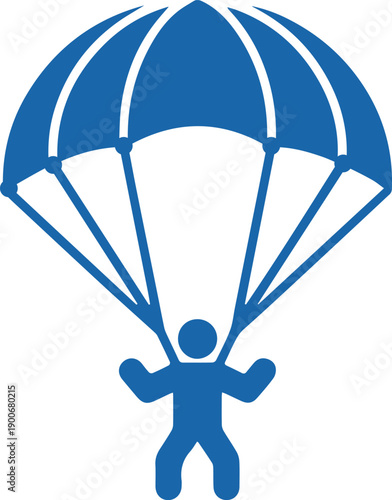 modern Parachute vector Icon