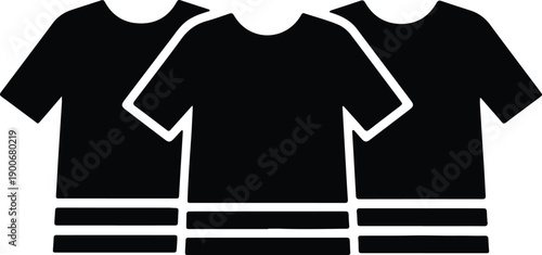silhouette black shirts icons for apparel fashion and laundry service vector design