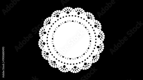 回転する円レースのループアニメーション