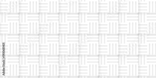 Abstract background with stripes lines. Seamless wave pattern geometric fabric vintage textile illustration . shape white and gray square web technology banner, template design.