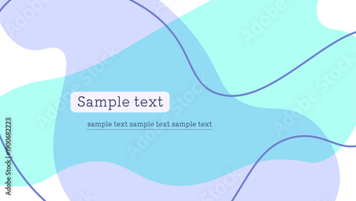 夏・冬カラーオシャレな流体シェイプのフレーム