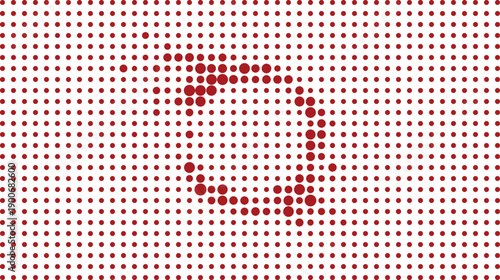 red and white halftone dot texture vector background design 