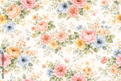 Seamless pattern Perfect for interior designs, textiles, and decorative purposes to bring elegance and charm
