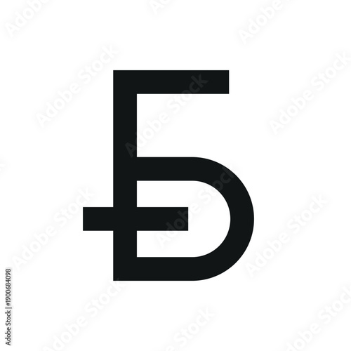 New 2026 graphical symbol for Belarusian ruble. Belarus ruble currency vector symbol.