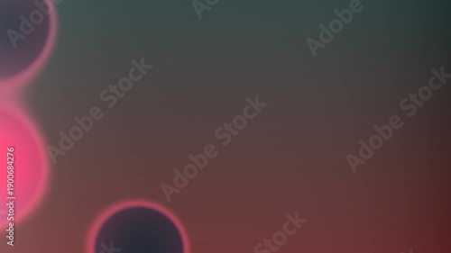 Soft glowing blue and pink orbs floating against a blurred gradient background