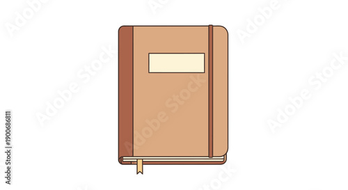 Simple beige canvas tote bag with handles isolated on white background.