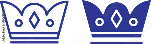 crown, coronet, heraldic, black and white, minimal, line art, vector illustration