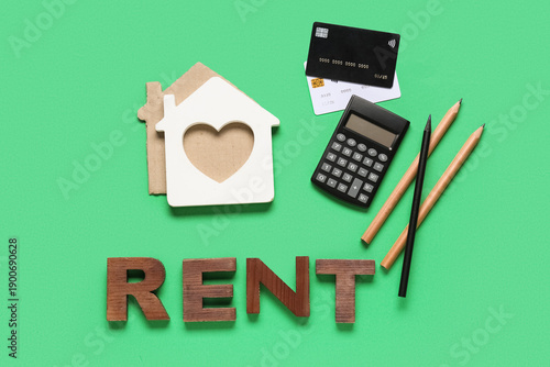 House shaped figurines with...