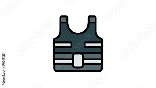  Weighted Vest Icon for Training.