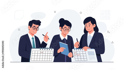 Team planning and scheduling with calendars and notebooks