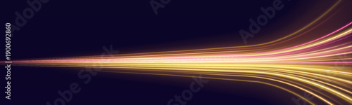 Radiant sunset-orange beams form a tunnel of speed with shimmering highlights and strong dynamic curves. A striking background for automotive and action themes vector