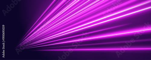 Magenta futuristic expressway with glowing motion lines, flowing particle trails and vibrant digital acceleration vector
