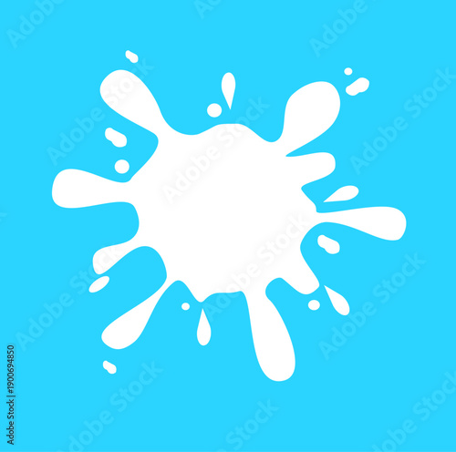 vector illustration of a splash of milk