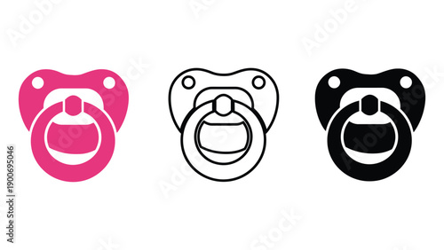 A set of colorful pacifiers for baby comfort and soothing relief