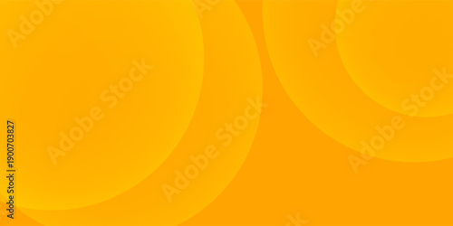 Abstract modern background with dynamic circle shapes and halftone dots. Orange yellow gradient geometric shapes element. Suit for booklet, banner, cover, poster, flyer, website, brochure