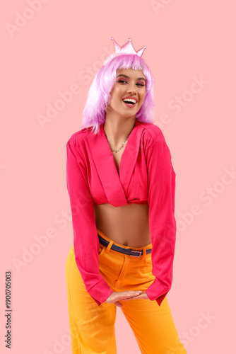 Beautiful young happy woman...