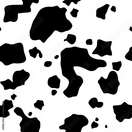 Cow skin texture, black and...