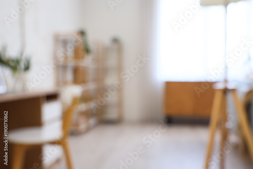 Blurred view of living room...