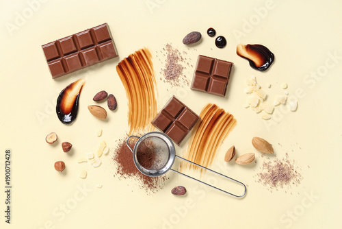 Composition with sweet choc...