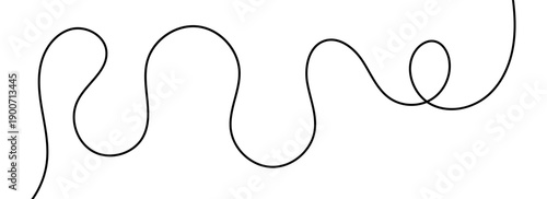 Continuous a single line with weaves.