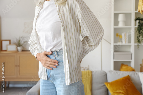 Mature woman suffering from...