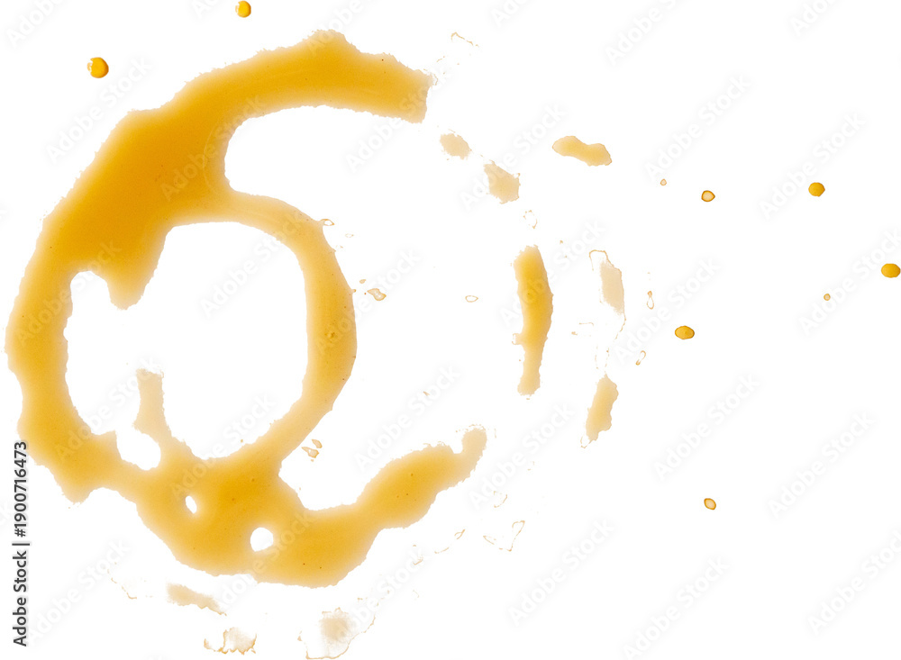 Fototapeta premium Coffee stains isolated on white background