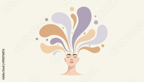 Women Mental Strength Illustration Representing Emotional Resilience