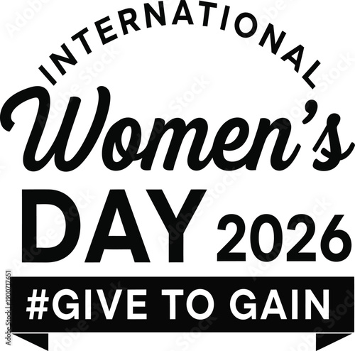 International women's day 2026 logo