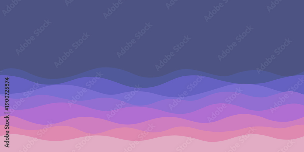 Obraz premium Abstract colored wave background with dynamic wave design seamless border. Vector illustration.