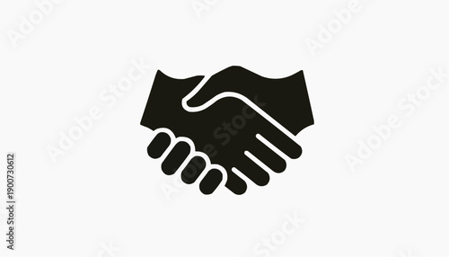 Handshake Silhouette Icon