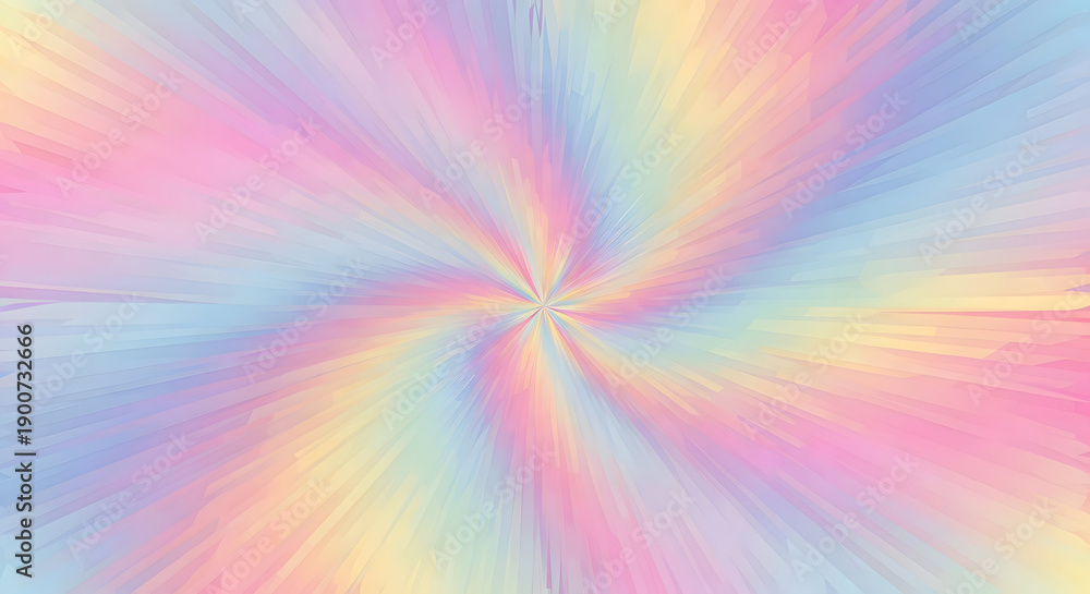 Obraz premium Ligh effect Pastel Rainbow Swirl Explosion Background with Soft Colors abstract beautiful