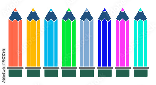 clip art crayons de couleur, PNG fond transparent