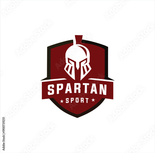 Spartan Warrior Vector Logo Stock Illustration
