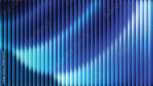 Abstract Blue Light Waves Horizontal Lines Background. Blue Glass Pattern Abstract Background
