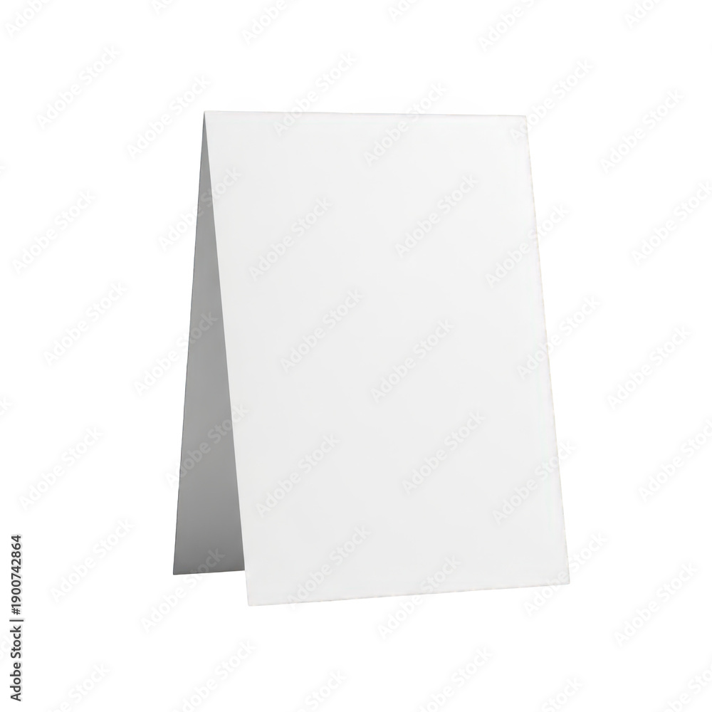 custom made wallpaper toronto digitalBlank white standing sign or card for messages isolated on transparent background